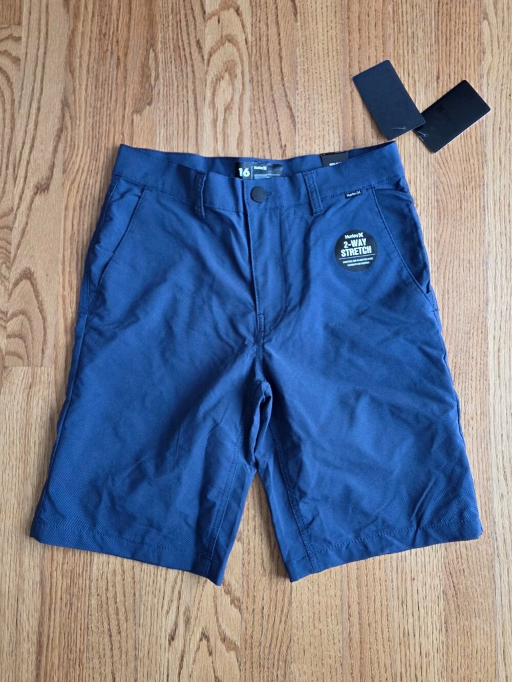 HURLEY H20-DRI Shorts | Boy's 16 | Navy Blue Pockets Quick Dry NWT